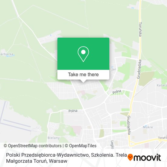 Polski Przedsiębiorca-Wydawnictwo, Szkolenia. Trela Małgorzata Toruń map