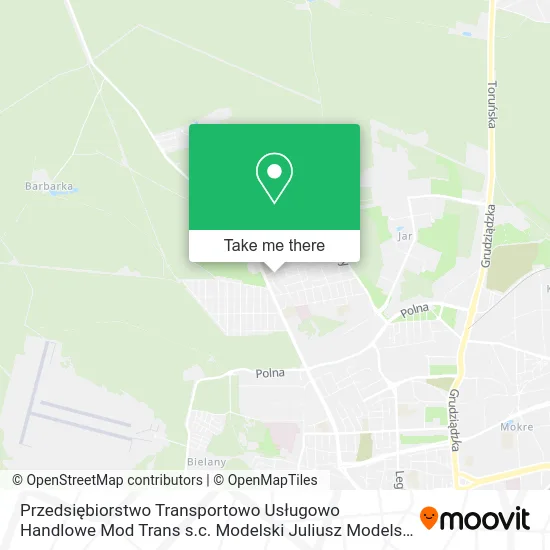 Карта Przedsiębiorstwo Transportowo Usługowo Handlowe Mod Trans s.c. Modelski Juliusz Modelski Rafał