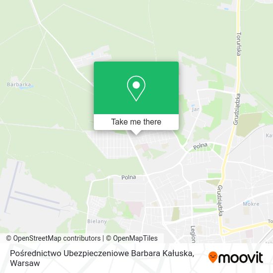 Pośrednictwo Ubezpieczeniowe Barbara Kałuska map