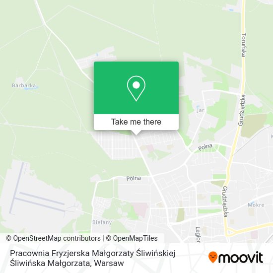 Pracownia Fryzjerska Małgorzaty Śliwińskiej Śliwińska Małgorzata map