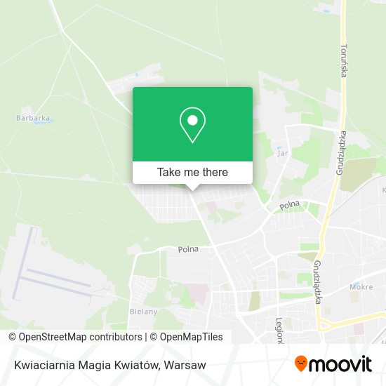 Kwiaciarnia Magia Kwiatów map