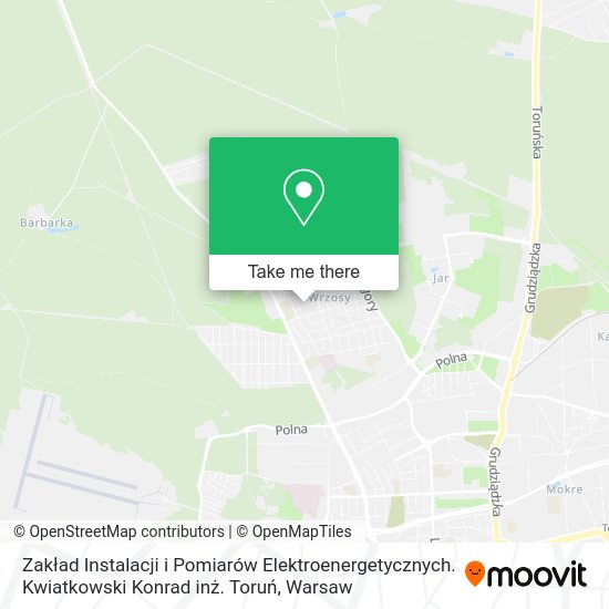 Zakład Instalacji i Pomiarów Elektroenergetycznych. Kwiatkowski Konrad inż. Toruń map