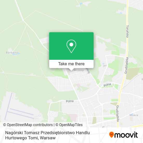 Nagórski Tomasz Przedsiębiorstwo Handlu Hurtowego Tomi map