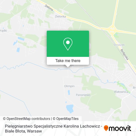 Pielęgniarstwo Specjalistyczne Karolina Lachowicz - Białe Błota map