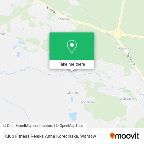 Klub Fitness Relaks Anna Korecinska map