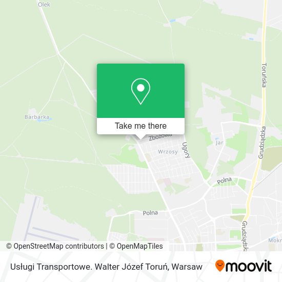 Usługi Transportowe. Walter Józef Toruń map