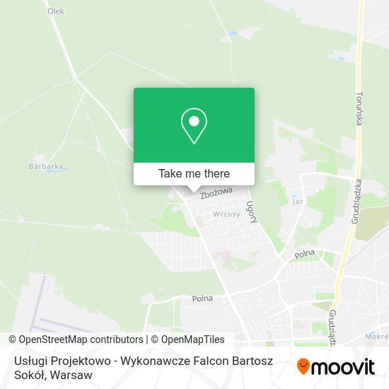 Usługi Projektowo - Wykonawcze Falcon Bartosz Sokół map