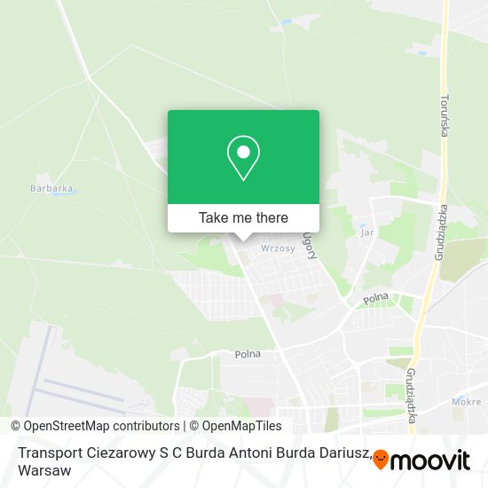 Карта Transport Ciezarowy S C Burda Antoni Burda Dariusz