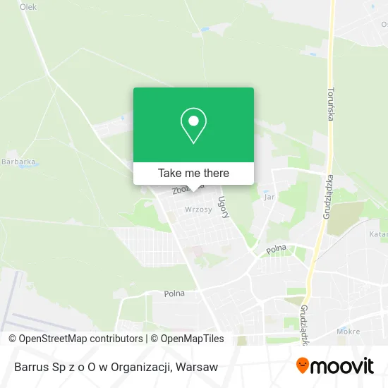 Карта Barrus Sp z o O w Organizacji