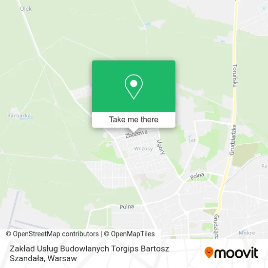 Zakład Usług Budowlanych Torgips Bartosz Szandała map