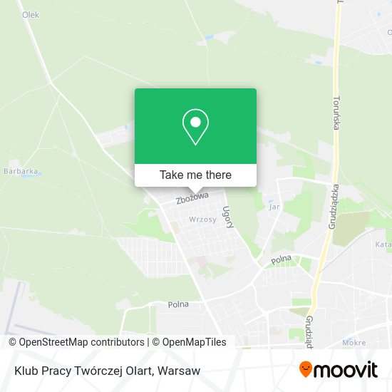 Klub Pracy Twórczej Olart map