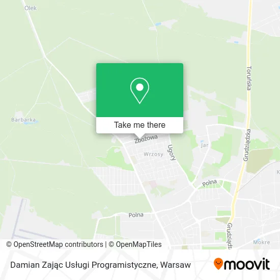 Карта Damian Zając Usługi Programistyczne