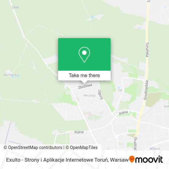 Exulto - Strony i Aplikacje Internetowe Toruń map