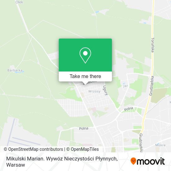 Mikulski Marian. Wywóz Nieczystości Płynnych map