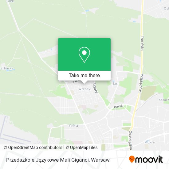 Przedszkole Językowe Mali Giganci map