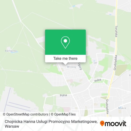 Chojnicka Hanna Usługi Promocyjno Marketingowe map