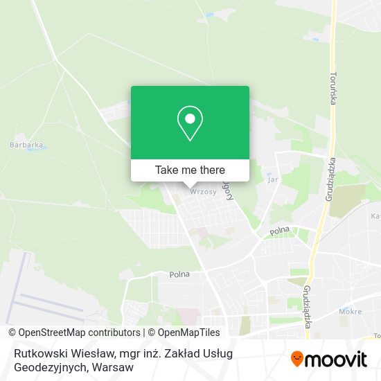 Rutkowski Wiesław, mgr inż. Zakład Usług Geodezyjnych map