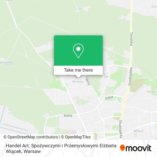 Handel Art. Spożywczymi i Przemysłowymi Elżbieta Wiącek map