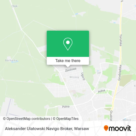 Карта Aleksander Ulatowski Navigo Broker