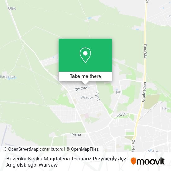 Bożenko-Kęska Magdalena Tłumacz Przysięgły Jęz. Angielskiego map