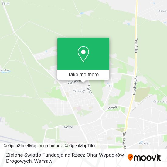 Zielone Światło Fundacja na Rzecz Ofiar Wypadków Drogowych map