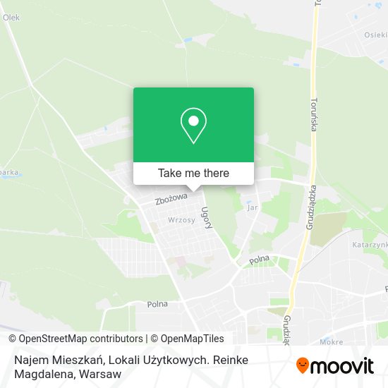 Najem Mieszkań, Lokali Użytkowych. Reinke Magdalena map