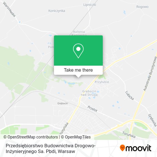 Przedsiębiorstwo Budownictwa Drogowo-Inżynieryjnego Sa. Pbdi map