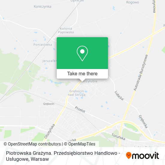 Piotrowska Grażyna. Przedsiębiorstwo Handlowo - Usługowe map