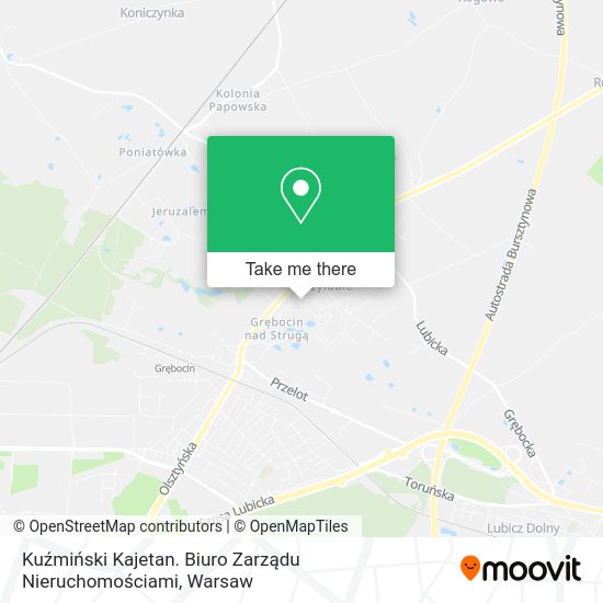 Kuźmiński Kajetan. Biuro Zarządu Nieruchomościami map