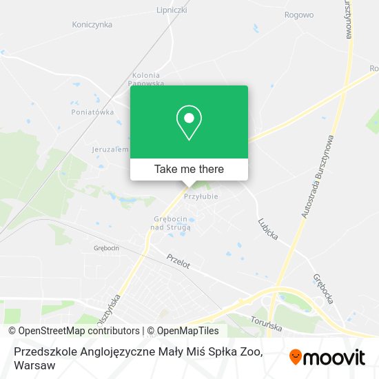 Przedszkole Anglojęzyczne Mały Miś Spłka Zoo map