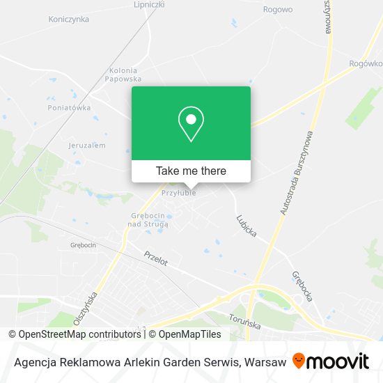 Agencja Reklamowa Arlekin Garden Serwis map