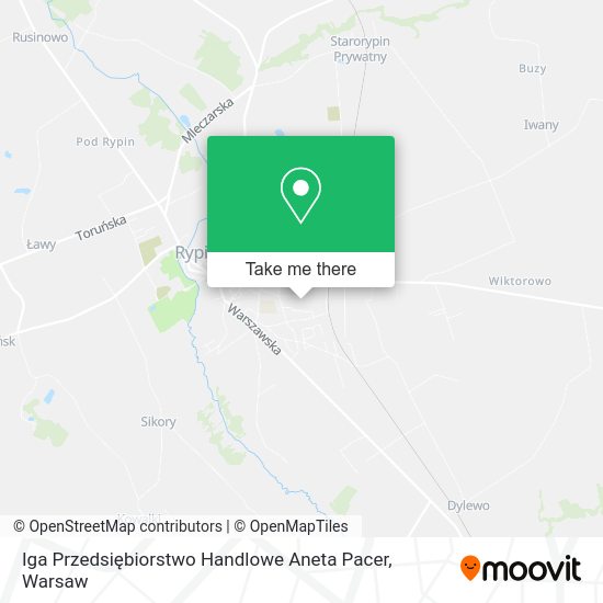 Iga Przedsiębiorstwo Handlowe Aneta Pacer map