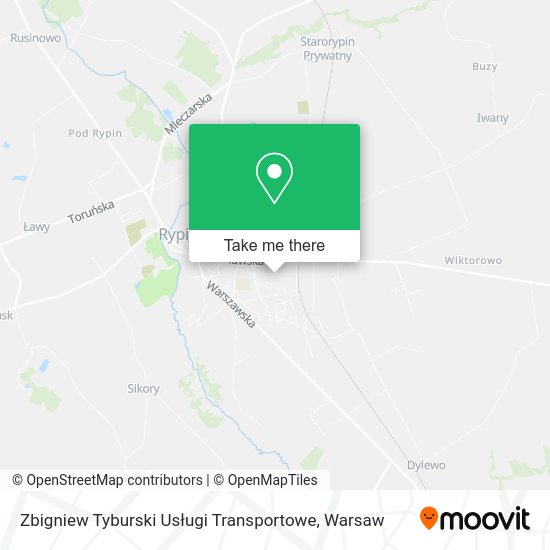 Zbigniew Tyburski Usługi Transportowe map