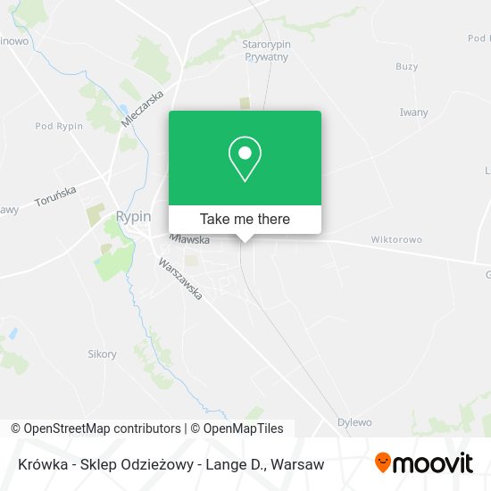 Krówka - Sklep Odzieżowy - Lange D. map