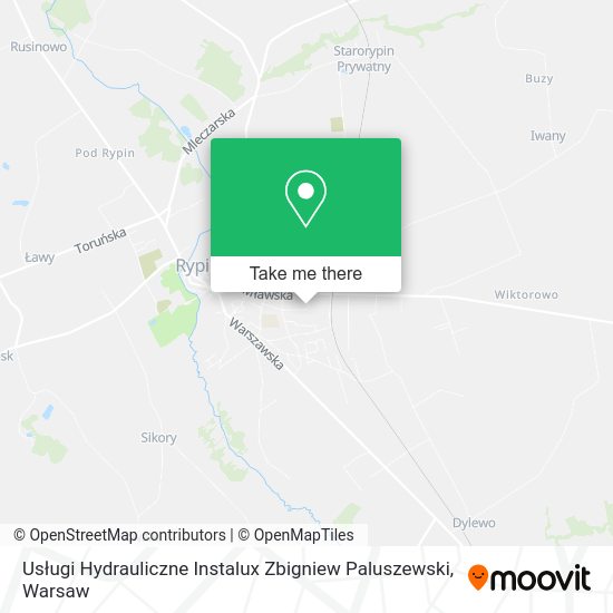 Usługi Hydrauliczne Instalux Zbigniew Paluszewski map