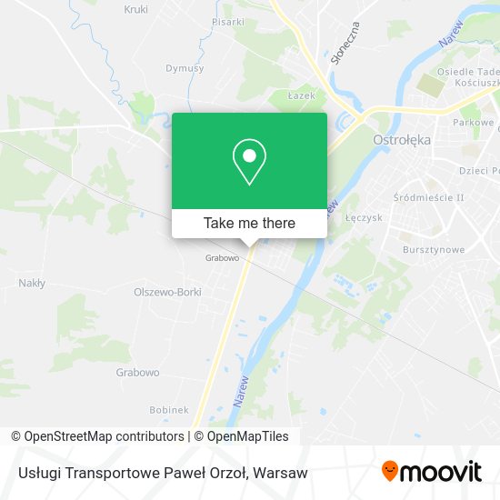 Usługi Transportowe Paweł Orzoł map