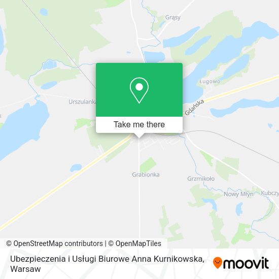 Ubezpieczenia i Usługi Biurowe Anna Kurnikowska map