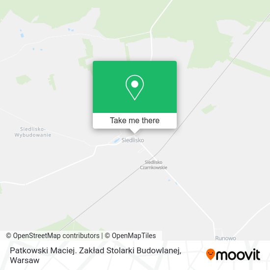 Patkowski Maciej. Zakład Stolarki Budowlanej map