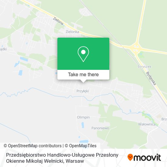 Przedsiębiorstwo Handlowo-Usługowe Przesłony Okienne Mikołaj Wełnicki map