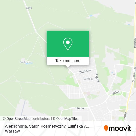 Aleksandria. Salon Kosmetyczny. Lulińska A. map