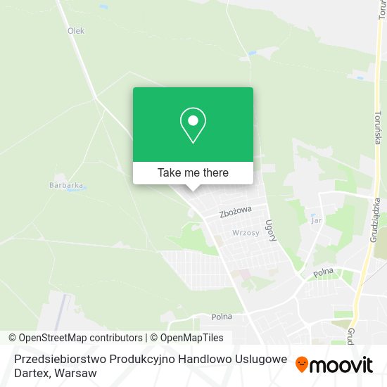 Przedsiebiorstwo Produkcyjno Handlowo Uslugowe Dartex map