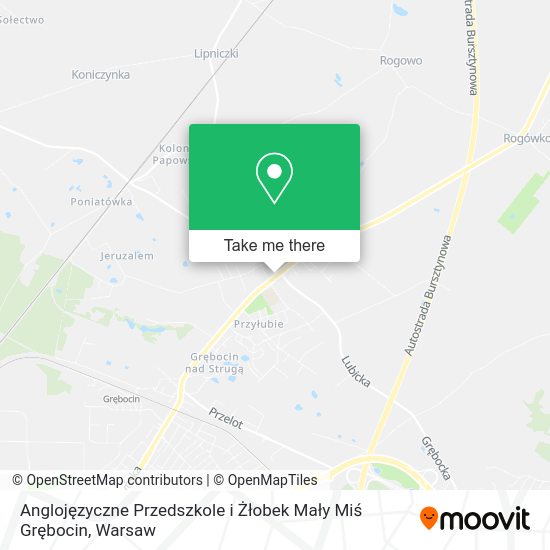 Anglojęzyczne Przedszkole i Żłobek Mały Miś Grębocin map