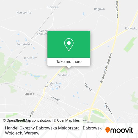 Handel Okrezny Dabrowska Malgorzata i Dabrowski Wojciech map