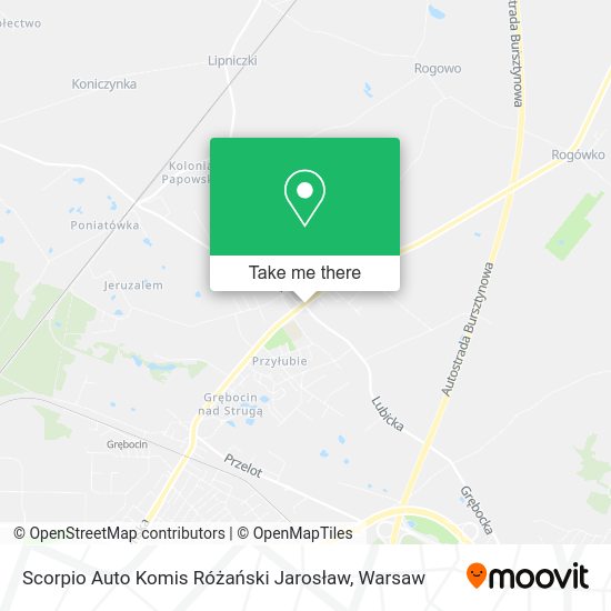 Scorpio Auto Komis Różański Jarosław map