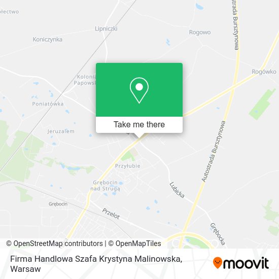 Firma Handlowa Szafa Krystyna Malinowska map