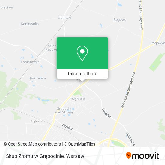 Skup Złomu w Grębocinie map