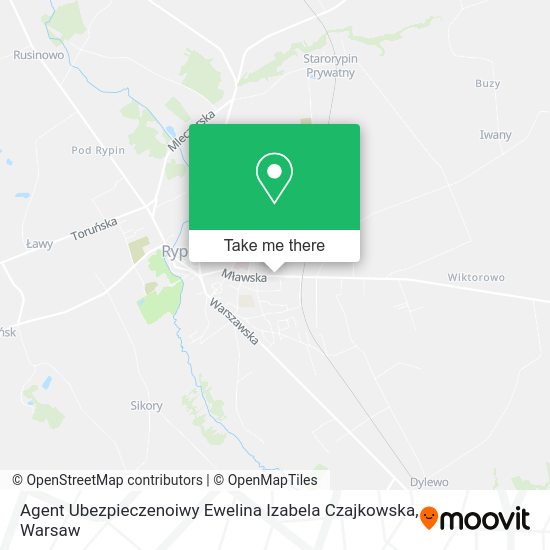 Agent Ubezpieczenoiwy Ewelina Izabela Czajkowska map