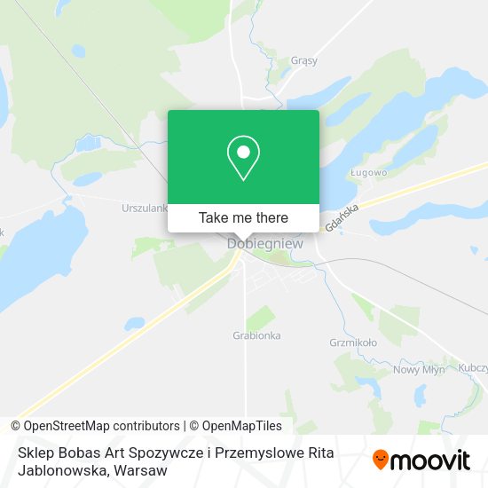 Sklep Bobas Art Spozywcze i Przemyslowe Rita Jablonowska map