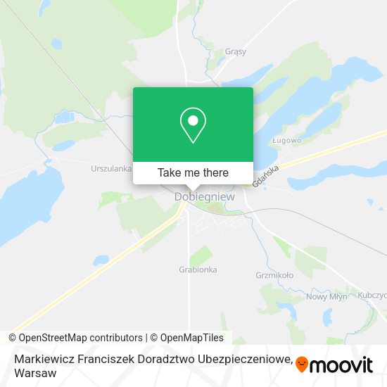 Markiewicz Franciszek Doradztwo Ubezpieczeniowe map