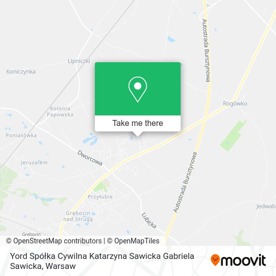 Yord Spółka Cywilna Katarzyna Sawicka Gabriela Sawicka map